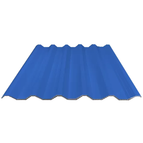 Blueing Hollow PVC Synthetic Roof Tile