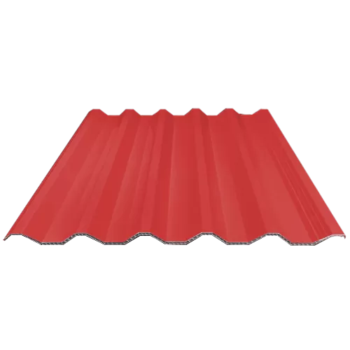 Red Hollow PVC Synthetic Roof Tile