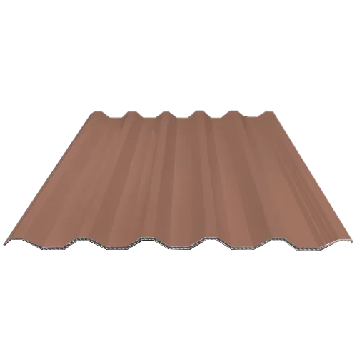 Brown Hollow PVC Synthetic Roof Tile