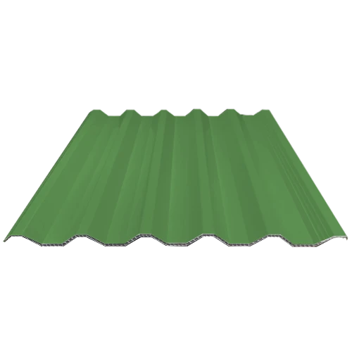 Green Hollow PVC Synthetic Roof Tile