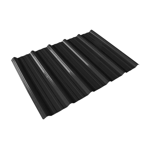 Black Trapezoid PVC Roof Sheet