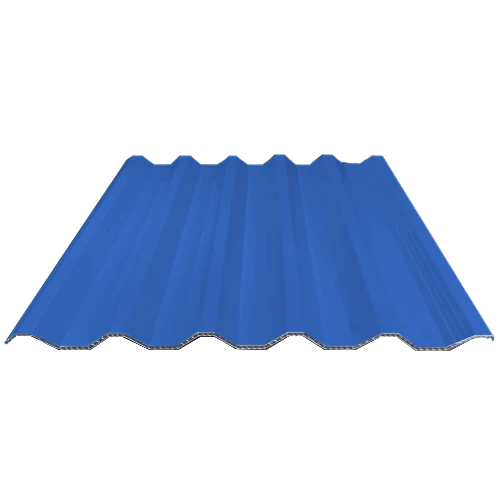 Blueing Hollow PVC Synthetic Roof Tile