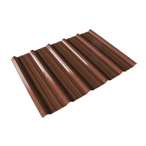 Brown Trapezoid PVC Roof Sheet