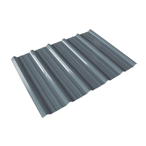 Light Grey Trapezoid PVC Roof Sheet
