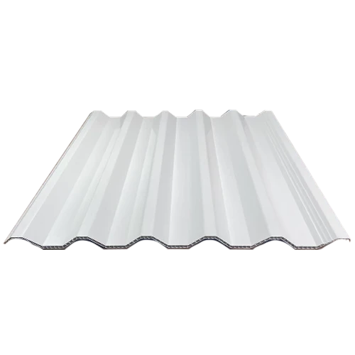 White Hollow PVC Synthetic Roof Tile