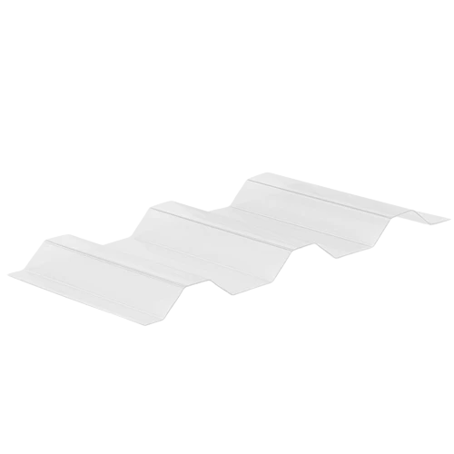 Transparent Corrugated Polycarbonate Roof Tile-white